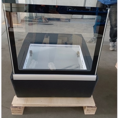 Unidade de refrigeração industrial de 3 panes com sistema de arrefecimento ventilado e projeto italiano