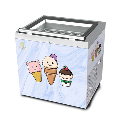 Unidade de refrigeração industrial de 3 panes com sistema de arrefecimento ventilado e projeto italiano