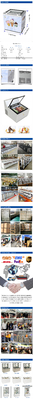 Smart Gelato Ice Cream Showcase Equipamento de refrigeração de 200W 44KG N.W. -16.C a -18.C Temperatura 220-240V