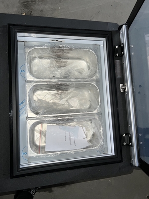 200W Smart Gelato Ice Cream Showcase com ciclo inverso de descongelamento - Unidade de refrigeração industrial 44KG