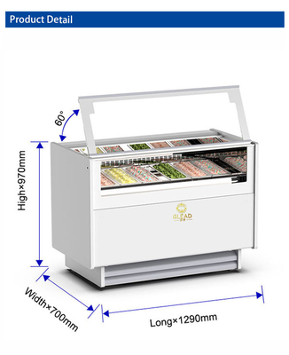 Unidade de refrigeração industrial ventilada de 1050W para faixa de temperatura de -16°C a -18°C