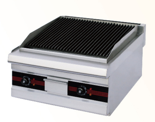 Grelha de lava de ferro de rocha 500-700 graus Equipamento de cozinha com painel digital para churrasco