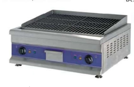 Grelha de lava de ferro de rocha Painel de controle digital Equipamento de cozinha com temperatura de 500-700 graus