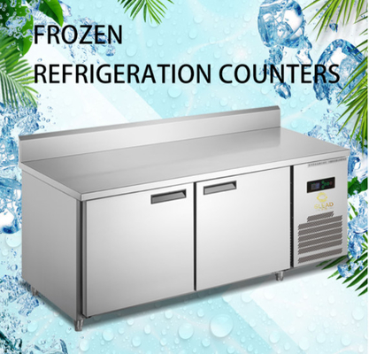 Equipamento de refrigeração industrial 220-240V 1PH Refrigeração por ar a baixa temperatura Banco de trabalho congelador 410W Potência