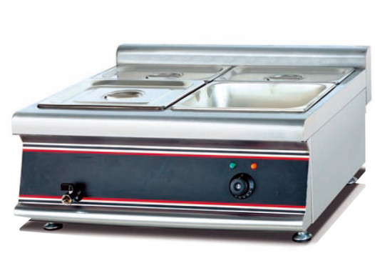 Restaurante Sopa Elétrica aquecedor Bain Marie 220-240V 50Hz 0°C~100°C Equipamento de cozinha de prata