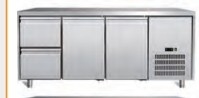 Equipamento de refrigeração industrial com arrefecedor de mesa de trabalho de 3 portas - tamanho GN1/1