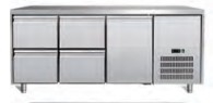 3 Portas Mesa de trabalho Chiller Equipamento de refrigeração Temperatura 2-8C Solução industrial de armazenamento a frio