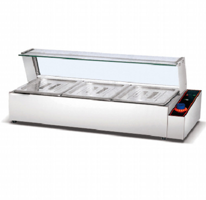 Restaurante Sopa Elétrica aquecedor de aço inoxidável Bain Marie Temperatura