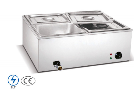 Bain Marie de aço inoxidável comercial para aquecimento de sopa 0-100°C 220-240V Combustível elétrico