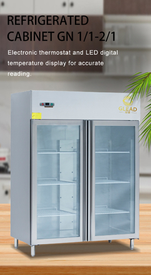 Refrigerador vertical de qualidade comercial para refrigeração industrial