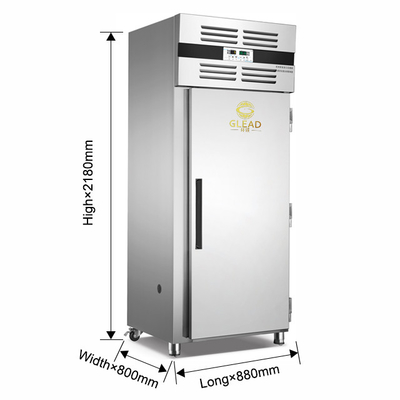 Equipamento de refrigeração industrial com ciclo seco e design de vento para conservação prolongada de alimentos