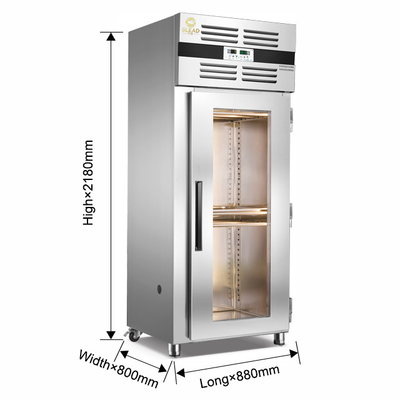 Círculo seco Wind Design 600L Equipamento de refrigeração comercial Armários de secagem