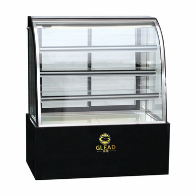 Eficiência Unidade de refrigeração industrial refrigerada a ar 415L Vitrine de bolo 2~8°C Faixa de temperatura