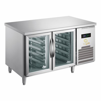 220V-240V 5°C -0°C Porta de vidro dupla Equipamento de refrigeração industrial 150L Display Chiller