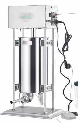 Enchimento comercial de salsichas de aço inoxidável com várias capacidades e fácil reabastecimento higiênico