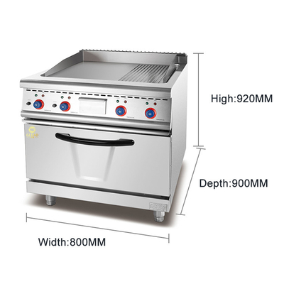 Máquina de cozinha comercial com válvula de gás GL RG GLP/GNG 17,8 kW com regulação de temperatura ajustável