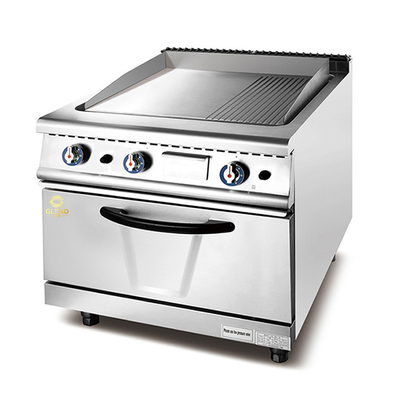 Máquina de cozinha comercial a gás com regulação de temperatura ajustável para cozinha profissional