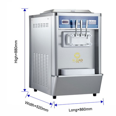 1.7kW Unidade de refrigeração industrial para 2x5.8L Hopper 12-18kg/h Taxa de produção 220-240V Voltagem