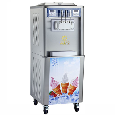 360-460 xícaras/h Máquina industrial de gelados moles 2x2.1L Tanque de congelamento 22-28kg/h Produção
