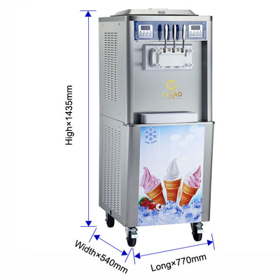 Equipamento de refrigeração industrial com refrigerante R404A 2x2.1L tanque de congelamento e 2x1.6kW de potência nominal