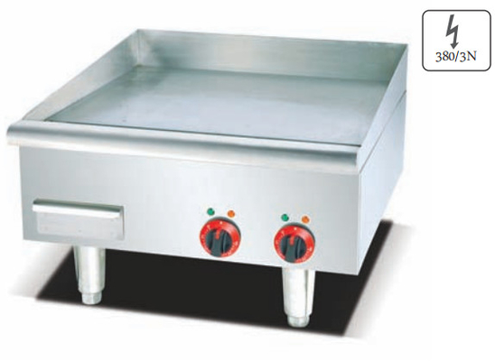 220-240V 50Hz Grill Elétrico de Prata com Intervalo de Temperatura de 0°C a 100°C