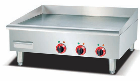 Grill de aço inoxidável eléctrico Equipamento de cozinha de restaurante de prata 220-240v 50hz Voltagem