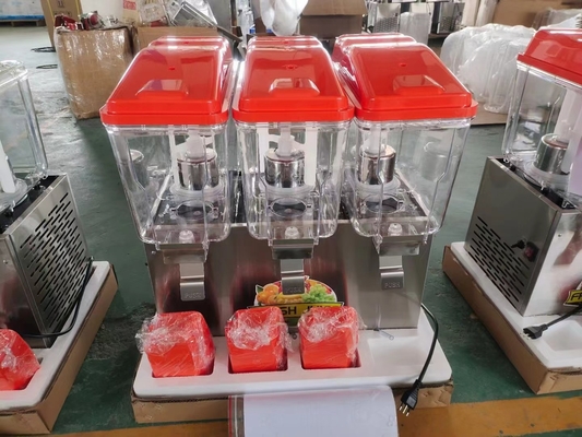 Equipamento de refrigeração do dispensador de suco preto de 48L com potência de 330W e refrigerante R134a