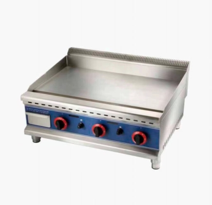 Grill de gás de prata com pressão de gás de 2800Pa Cozinha vários alimentos a 0-100.C