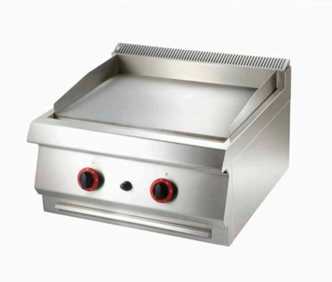 Grelha de aço inoxidável a gás de qualidade comercial Cozinhar vários pratos a temperaturas controladas