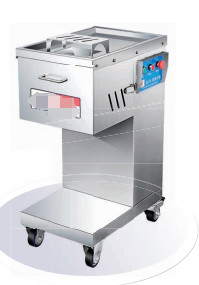 Cortador Elétrico de Carne com Potência de 0,75KW Lâmina de Aço Inoxidável Conjunto de Faca Removível para Corte de Precisão