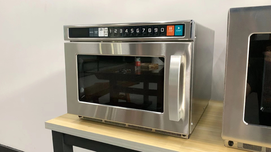 Forno de microondas elétrico de 25L preto/branco com controle de toque de membrana