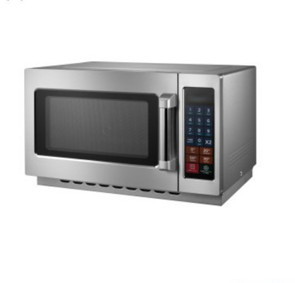 Forno de microondas preto/branco de 25L para cozinhar a temperatura 0-200C com controlo de toque por membrana