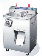 Máquina elétrica de corte de carne comercial de 220V/50HZ com capacidade de 200-400 kg/h