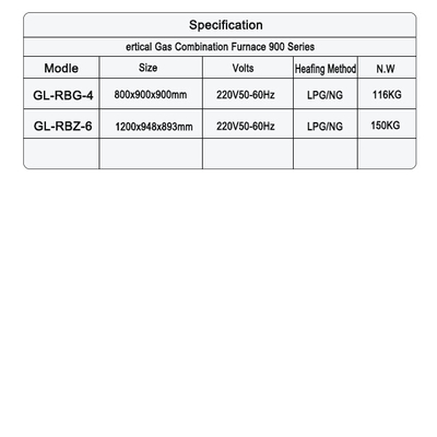 Fornecedor de fogão a gás avançado de seis placas SS304 GPL/Gás Natural