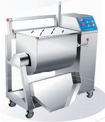 Processador Elétrico de Carne de Aço Inoxidável Com 200L Hopper 380V Voltage 2.38KW Power Filling Mixer