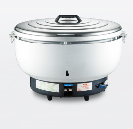 Cozinha de arroz comercial com painel de controle mecânico de 25L de ferro - Cozinha arroz de forma eficiente a 220V