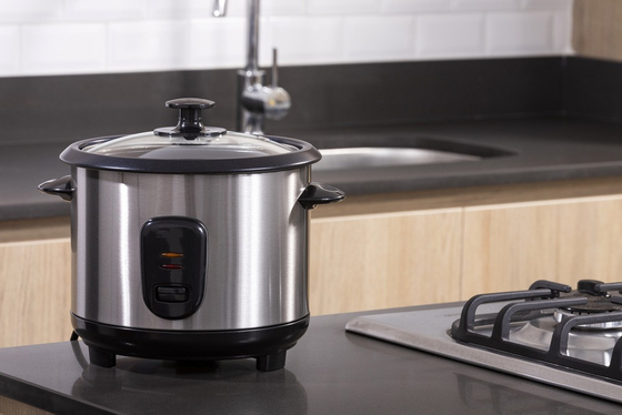 Cozinha de arroz de ferro 220V 25L Capacidade Preto Branco Azul Equipamento de cozinha Cozinha de arroz