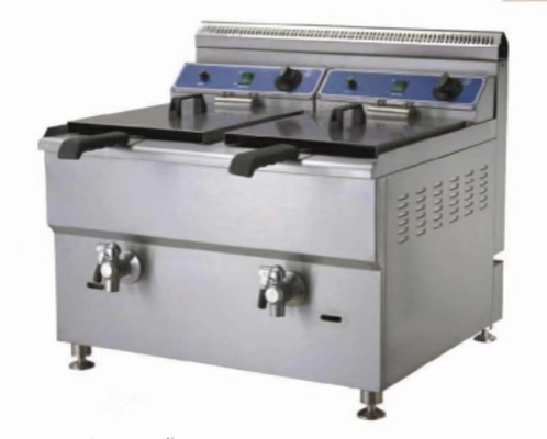 Fritadora de cozinha comercial elétrica com temperatura entre 0°C e 300°C para cozinhar em restaurantes