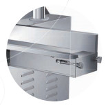 Capacidade 304 Equipamento de processamento de vegetais de aço inoxidável com cortador de vegetais de largura e frequência de 50 Hz