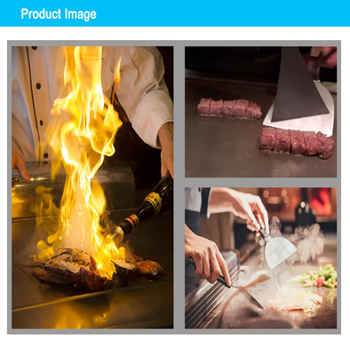 Grelha de arco de gás japonês Teppanyaki para hotéis