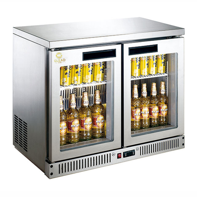 8.C Temperatura 340W N.W 130KG Bar comercial refrigerador arrefecido a ar para negócios hoteleiros