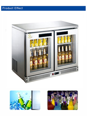 Refrigerador refrigerado a ar a barras de 180L com ventilador refrigerado R134a Intervalo de temperatura do refrigerante 4.C a 8.C