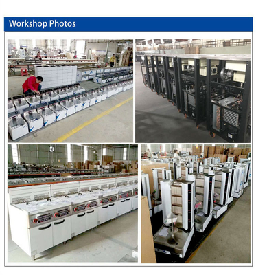 6-Tray 1/3 Tamanho Pan 100L Commercial Hotel máquina de sorvete ventilador refrigeração 1100W Potência