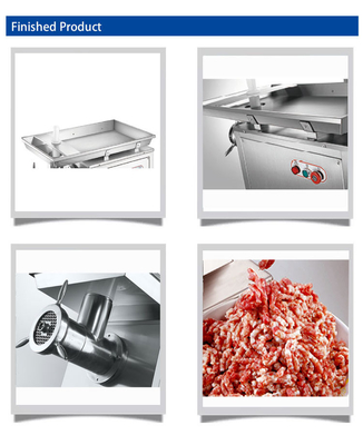 Máquina de moer carne de hotel comercial de 2200W de capacidade com cadeia de turbina de cobre estável