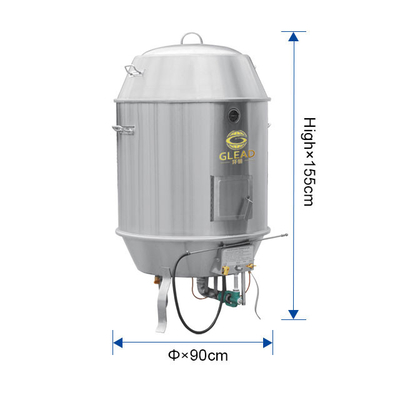 Máquina de Forno de Pato de Roda de Camada Única / Dupla