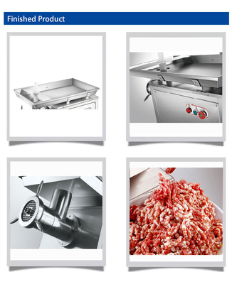 Moinho de carne de aço inoxidável 2200W Equipamento de hotel comercial poderoso com 320kg/h de capacidade de cobre estável
