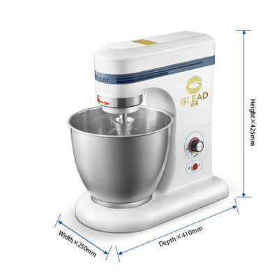 Misturador de bolos comercial de 0,35KW com volume de 7L e motor de cobre estável para cozinha de hotel