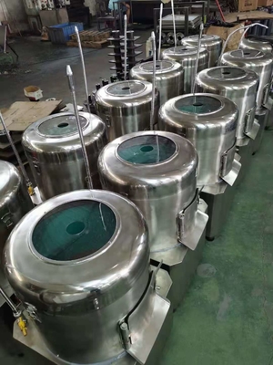 Máquina de corte de batatas de aço inoxidável de 400 kg/h com design seguro e higiênico