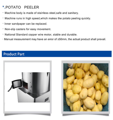 Máquina de corte de batatas de aço inoxidável de 400 kg/h com design seguro e higiênico