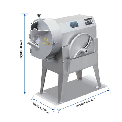 Máquina de corte de vegetais de aço inoxidável para hotéis comerciais Capacidade 1000 kg/h Para preparação de alimentos sanitários